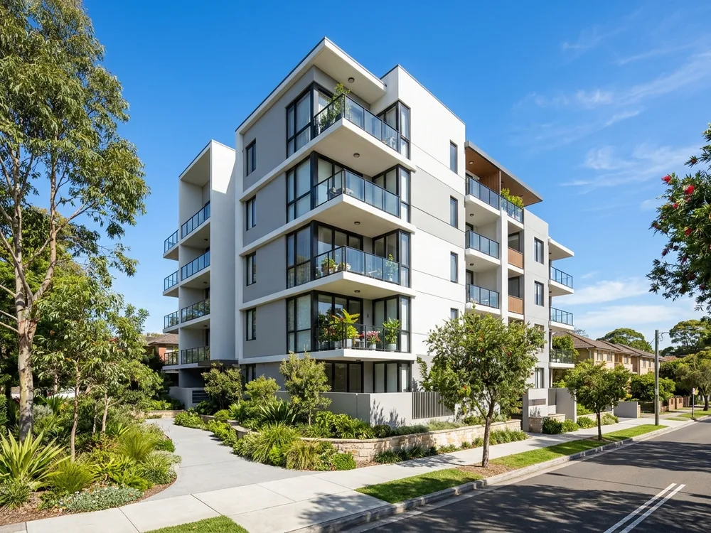 Strata: Strata apartment block