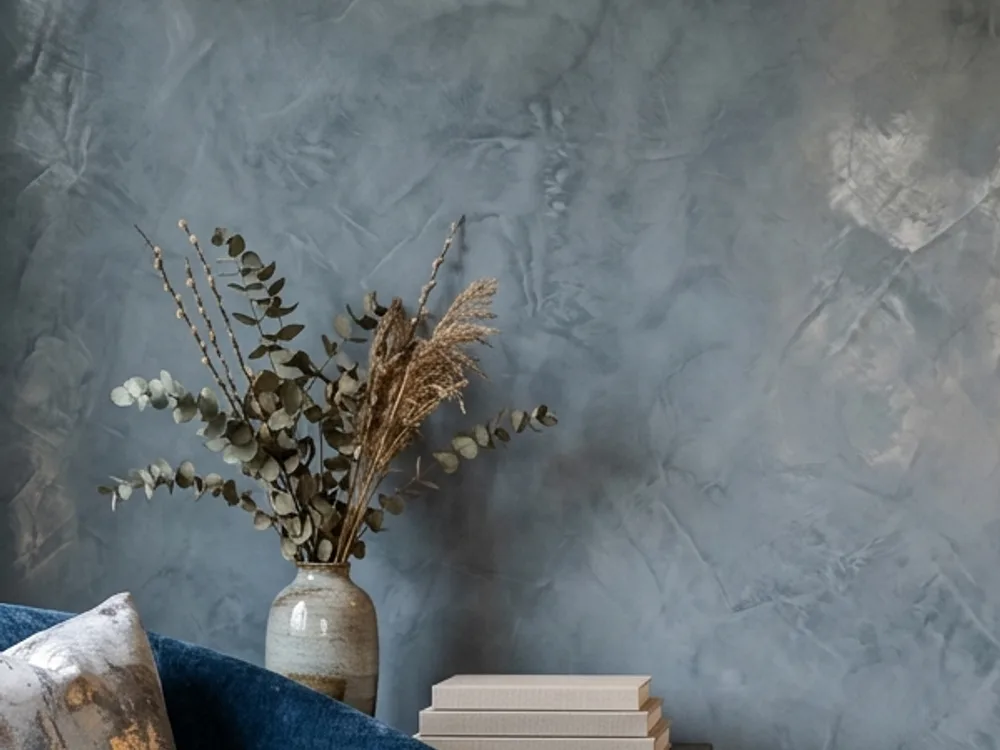 Decorative: Polished plaster close-up