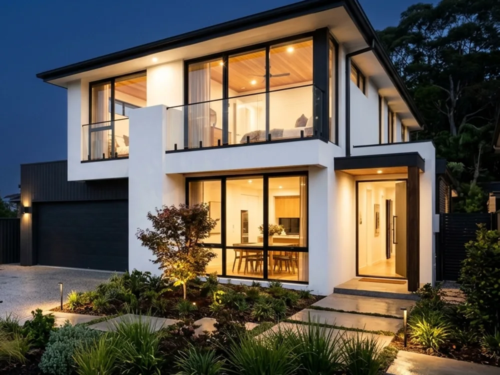 Residential: Modern home exterior
